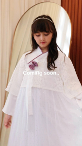 GAMIS PUTIH BOLERO MENYATU HANBOK ANAK 5-10 TAHUN WHITE CLEAR GAUN MUSLIM TUTU TULLE PESTA DRESS GAUN GAMIS AERI LABELLA CANTIK MEWAH PUTIH UNGU DUSTY PINK ROSE POLOS PLAIN KOREAN LOOKS