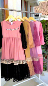 PURPLE !! GAMIS ANAK MEWAH BANGET 5-8 TAHUN ALLURA By LABELLA