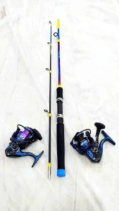 FREE MATA PANCING DAN SENAR Set Joran Spinning Fiber Solid Swan Gurame 150 + Reel Spinning Silver Zenn 1000 / set joran spinning fiber solid