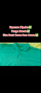 Kaos Baju T-shirt Polo Polos Kerah Lengan Pendek - Pria Wanita M L XL
