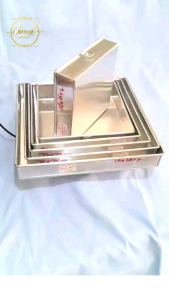 LOYANG PERSEGI TINGGI 4 CM UKURAN 10 CM 12 CM 14 CM 16 CM 18 CM 20 CM 22 CM 24 CM & 26 CM