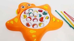 Fishing Toy Musical Rotating Fishing Game Children Educational Toys Parent-child Interactive Games Mainan Pancing Ikan