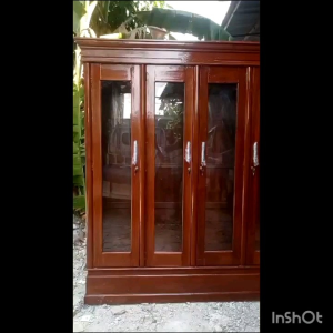 Lemari Pakaian Gamis 4 Pintu Kayu Jati /trinityjayafurniture