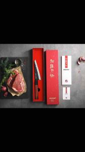 HEZHEN Retro 6" Honesuki Knife – 3-Layer Steel Octagonal Handle For Boning Poultry & Trimming Meat