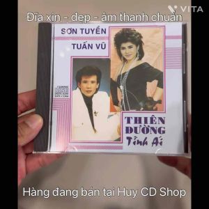 Đĩa CD Tuấn Vũ Sơn Tuyền Thiên đường tình ái Nhạc vàng trữ tình Bolero Đĩa lòng Trắng Chất Lượng cao Âm Thanh chuẩn HUY CD SHOP