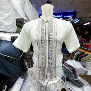 Baju Koko Krem Dewasa Pendek Murah Bordir Timbul /KOKO PRIA DEWASA TERLARIS /TERMURAH