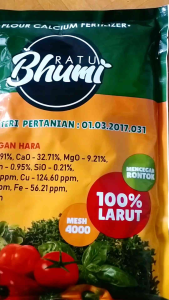 Pupuk Kalsium Ratu Bumi 1kg Cegah Rontok Daun Pada Tanaman Cabe