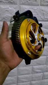 TUTUP KIPAS PENGAMAN PELINDUNG KIPAS CARBON PELANGI BEAT DELUXE BEAT STREET SCOOPY NEW PLUS SPINNER SPINER VESMET