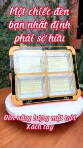 Đèn pha tích điện năng lượng mặt trời cầm tay