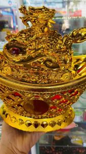 Kim Nguyên Bảo Rồng Vàng thỏi vàng trưng bàn Thần Tài chiêu tài lộc may mắn năm mới size đại