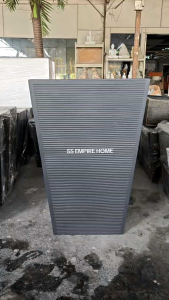 REX Z1 XL Matte Grey 61.5x61.5 x94.5cm Line Fiberglass Heavy Duty Flower Pot Pasu Bunga Garden Taman Plant Pokok Outdoor