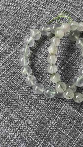 [CLEARANCE] Green / Four Seasons Phantom Quartz 8-10mm Bead Bracelets 100% Natural Crystal