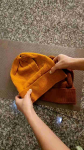 หมวกพระ หมวกไหมพรมพระสงฆ์ หมวกกันหนาวพระ ขนาดฟรีไซส์