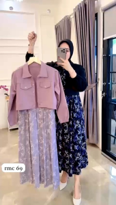 Fadil midi#5 by Marsella MIDI Dres wanita Kekinian Dres Korean Dres casual Terlaris