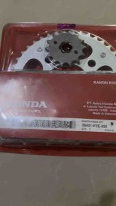 Gear Set + Rantai Honda Mega Pro New Verza 150 Sonic 150 CB 150 New CB 150R ORIGINAL - KYE
