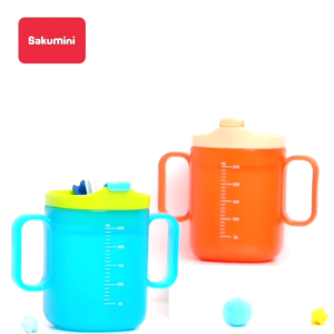 Sakumini Training Duckbill Straw Cup Gelas Minum Sedotan Anak