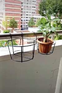 [SG Seller] Flower Pot Rack Railing Plant Hanging Basket Organizer Bulk Order
