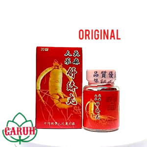 Obat Saraf Kejepit  Rematik dan Asm Urat - Ginseng Merah - Tian Ma Ren Shen Su lou Wan