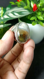 cincin batu akik motif kembang real picture top quality