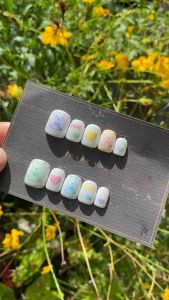 เล็บปลอมเจล สั้นพิเศษ แถมฟรี กาว/ตะไบ (พร้อมส่ง)