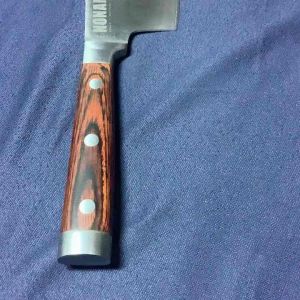 มือหนึ่ง มีดอีโต้ไซส์มินิ(ใบมีด3.5")-ใบมีดสแตนเลส-ด้ามหุ้มไม้มีด อีโต้จิ๋ว-ยาว 19.5cm มีดอีโต้สไตล์เกาหลี ใช้งานได้จริง