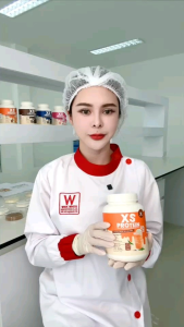 XS Protein 240g. เซ็ต 4 กระปุก นมชมพู 1 ชาไทย 1 คู่กี้แอนด์ครีม 1 ช็อคโกแลตโปรตีนพืช 1