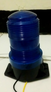 Rotari Mini 12/24 Watt tinggi 13 cm Biru