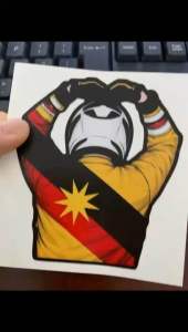 ❤️Sarawak Flag Biker Decal Rider Motorcycle Sticker Waterproof UV Resistant Premium PVC Sticker