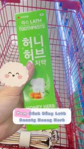 [ Chính Hãng ] Kem đánh răng thảo dược trắng răng Lath Beauty Hàn Quốc Honey Herb 150g giảm viêm răng