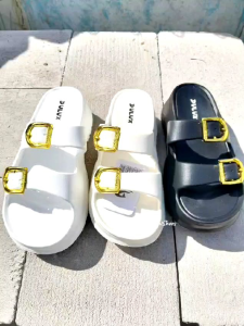 SANDAL Wedges Selop Wanita Hak Tinggi