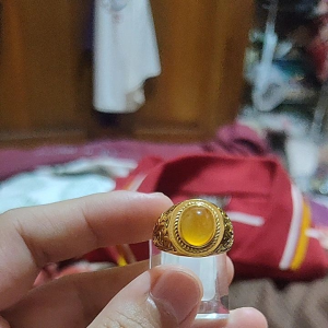 Cincin Akik Mewah Berkelas Batu Biduri atau Moonstone Alam