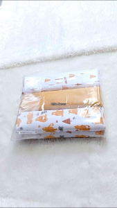 Bedong Bayi Bahan Kaos 3 pcs Mustard Series 110 x 90