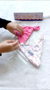 3 Pcs Topi Kupluk Bayi Baru Lahir Topi Bayi 0 - 3 Bulan Pink Series