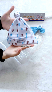 3 Pcs Topi Kupluk Bayi Baru Lahir Topi Bayi 0 - 3 Bulan Biru Series SNI