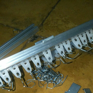 Batang Gorden full set / Tiang Gorden 1 set kumplit / Besi Gorden biasa model kotak / Gorden 1 meter