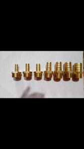 Nối ren ngoài 21 đồng thau - đuôi chuột nối ống mềm phi 12 14 16 18 20