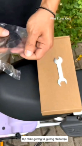 Chân Gương 8mm lắp Gương chiếu hậu xe đạp điệnkính hậu xe điện quay 360 linh hoạt tiện lợiphụ tùng phụ kiện xe