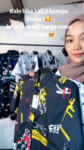 BAJU KEMEJA MOTIF KATUN PRINTING LENGAN PENDEK PRIA DEWASA SURFING HAWAI PREMIUM