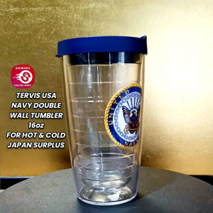 TERVIS USA NAVY INSIGNIA DOUBLE WALL HEAT-RESISTANT TUMBLER 16oz • JAPAN SURPLUS