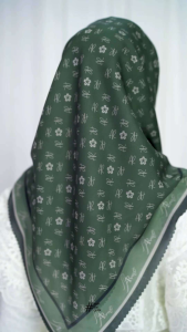 ARRAFI Kevia Scarf Hijab Segi Empat Voal Glossy Premium Motif Lasercut √ Armyna Hijab ||