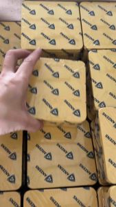 กล่องพักสายสี่เหลี่ยม รูเจาะสำหรับท่อนิ้ว (หุน) Square box-44 สีเหลือง