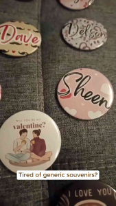 Personalized Pin Badge 58mm Gift Giveaways Souvenir