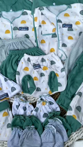 SNI KAZUKA 33 Pcs Baju Bayi Baru Lahir Baju Bayi Newborn Terbaru Motif Hewan Animal Karakter