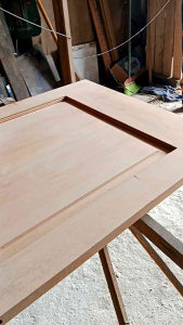 1 Set Kusen dan Pintu Ukuran Daun 80cmx200 cm Bahan Meranti dan Kamper Fast Respon