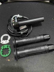 Gas Spontan Domino 2 kabel 190cm hadap bawah set Handgrip domino sisik set jalu setang cnc / Universal