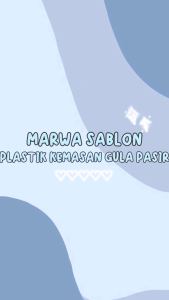 PLASTIK GULA PASIR 250gram (ISI 50 PCS) PLASTIK KEMASAN GULA PASIR LOKAL