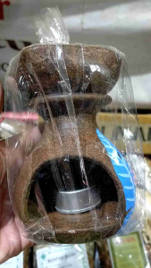 tunggu lilin pemanas aromaterapi - gerabah aroma terapi lengkap dengan essentials oil dan lilin - tempat lilin gerabah tungku