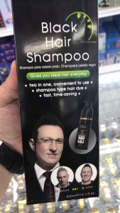 DEXE Black Hair Color Shampoo Instant Hair Blacking