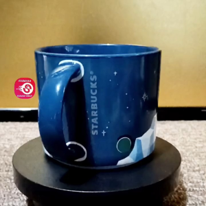 STARBUCKS KOREA 2019 CHRISTMAS 1ST EDITION STACKING TOP GLACIER MICROWAVABLE MUG 355ML • JAPAN SURPLUS