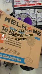 Kipas Angin Berdiri 16 Inch Welhome WH-1681: Desain Modern & Harga Terjangkau
